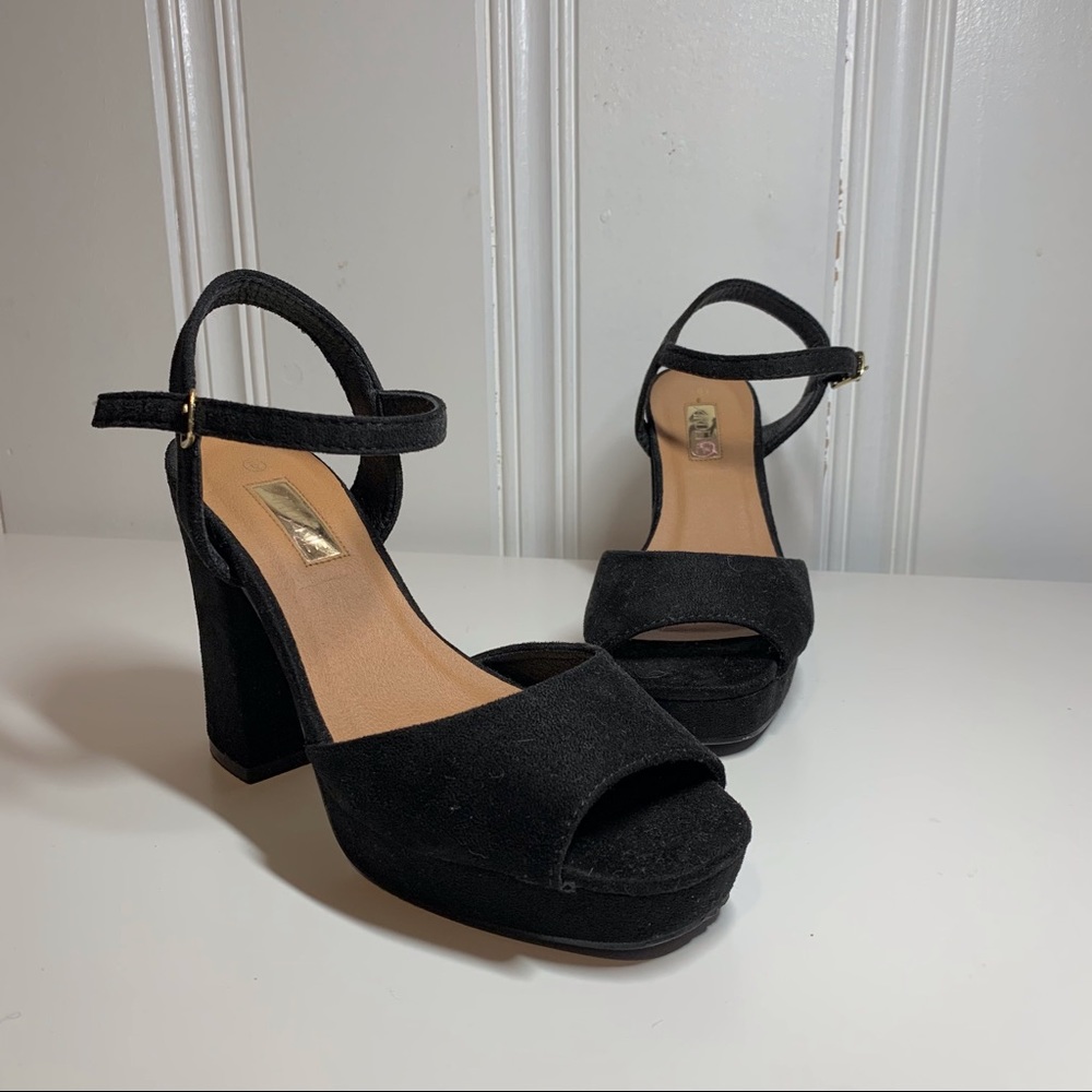 *2/15* ARDENE Formal Open-toe Black Heels🖤